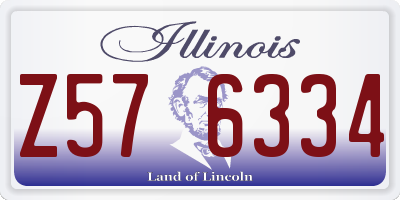 IL license plate Z576334