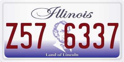 IL license plate Z576337