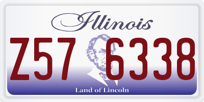 IL license plate Z576338