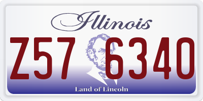 IL license plate Z576340