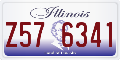 IL license plate Z576341