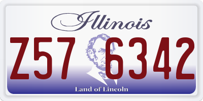 IL license plate Z576342