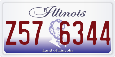 IL license plate Z576344