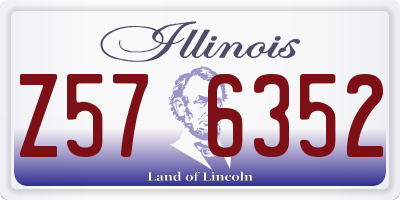 IL license plate Z576352