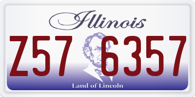 IL license plate Z576357