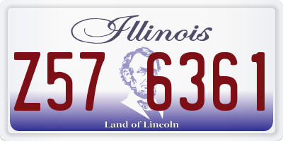 IL license plate Z576361