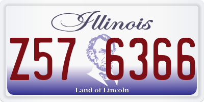 IL license plate Z576366