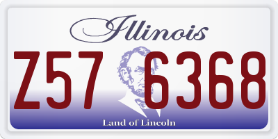 IL license plate Z576368