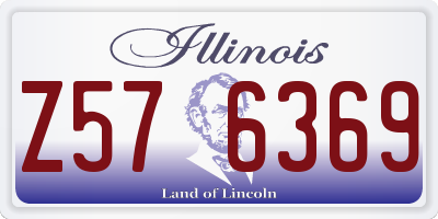 IL license plate Z576369