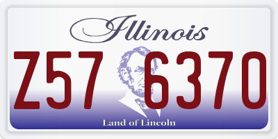 IL license plate Z576370