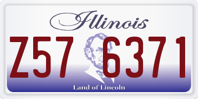 IL license plate Z576371