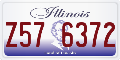 IL license plate Z576372