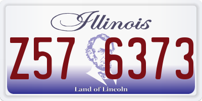 IL license plate Z576373