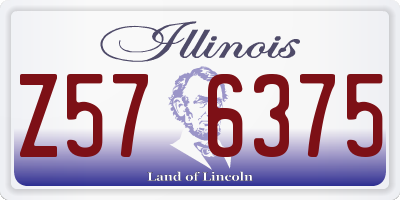 IL license plate Z576375