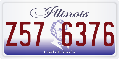 IL license plate Z576376