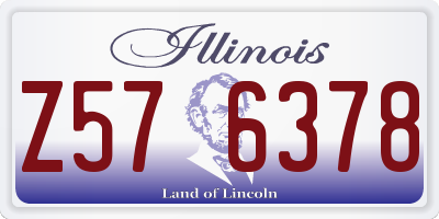 IL license plate Z576378