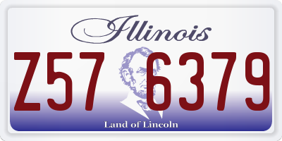 IL license plate Z576379