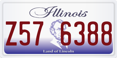 IL license plate Z576388