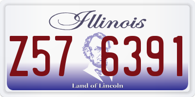 IL license plate Z576391