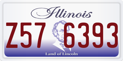 IL license plate Z576393