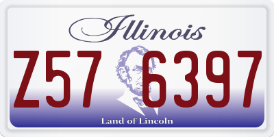 IL license plate Z576397
