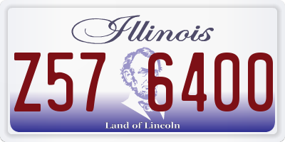 IL license plate Z576400