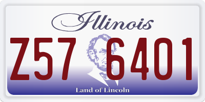IL license plate Z576401