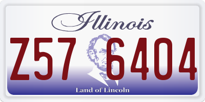 IL license plate Z576404