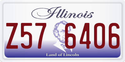 IL license plate Z576406