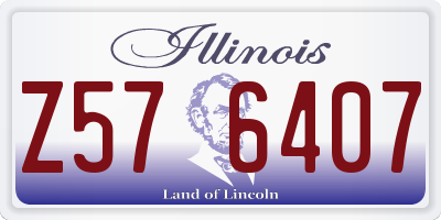 IL license plate Z576407