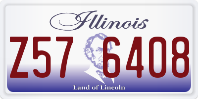 IL license plate Z576408