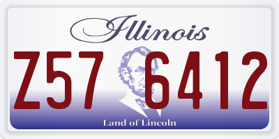 IL license plate Z576412