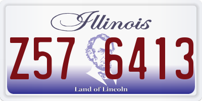 IL license plate Z576413