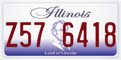 IL license plate Z576418