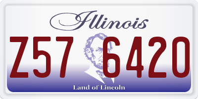 IL license plate Z576420