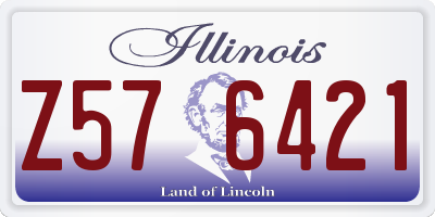 IL license plate Z576421