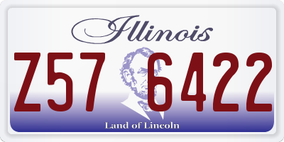 IL license plate Z576422