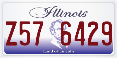IL license plate Z576429