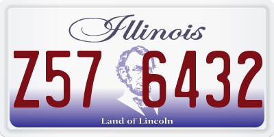 IL license plate Z576432