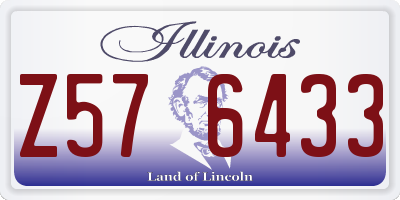 IL license plate Z576433