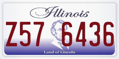 IL license plate Z576436