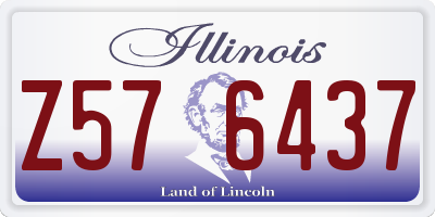 IL license plate Z576437