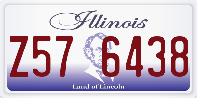 IL license plate Z576438