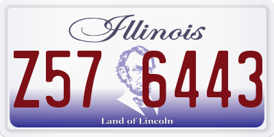 IL license plate Z576443