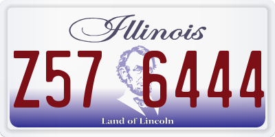 IL license plate Z576444