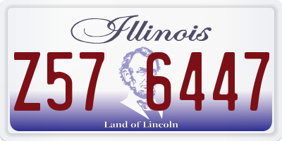 IL license plate Z576447