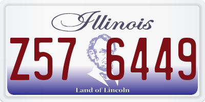 IL license plate Z576449