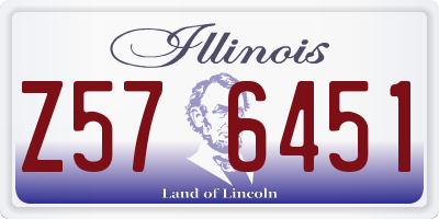 IL license plate Z576451