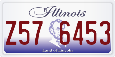 IL license plate Z576453