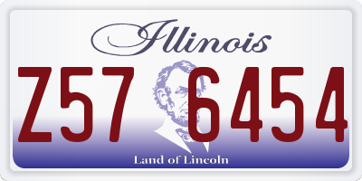 IL license plate Z576454
